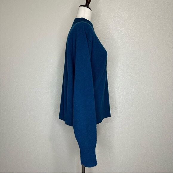 Van Heusen Wool Blend Blue Mock Neck Sweater - Picture 5 of 12